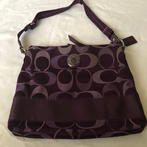 Coach Purple Signature Duffle